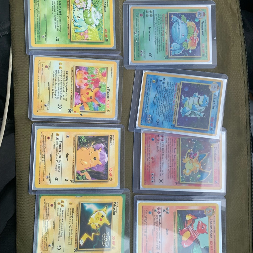 Collection of Pokémon cards